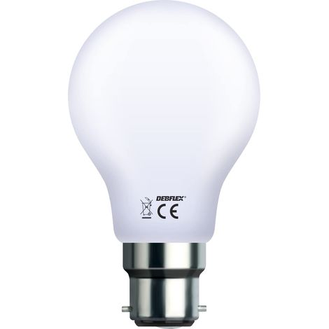Ampoule Led - Ampoule gros culot à vis - Ampoule led Baillonnette - Ampoule Flamm e - Equivalent ampoule halogene - Led S19 A60 Verre Clair 4W B22 4000K (1/5)