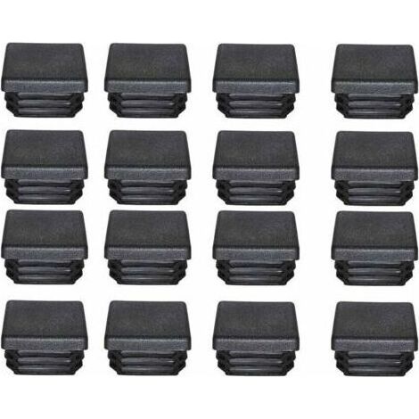Promotion, Bouchon Plastique 40x40mm Embout Tube Carre Noir Plastique Embout Bouchons D'obturation pour Pieds de Meuble Trampoline 16PCS (1/5)