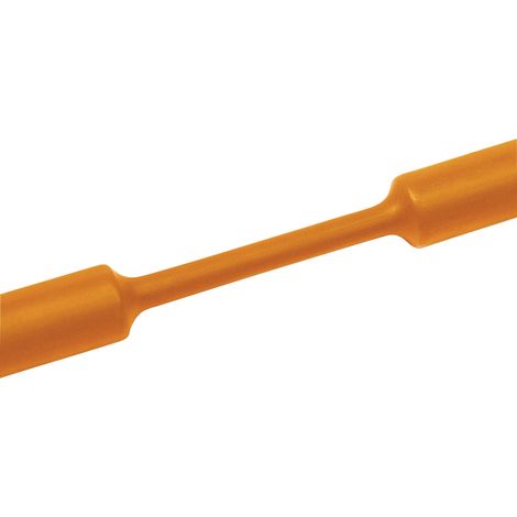 HellermannTyton 309-21903 Gaine thermorétractable sans colle orange 19.10 mm 9.50 mm Taux de retreint:2:1 Marchandise vendue au mètre R035361