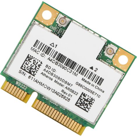 Carte réseau sans fil double bande Wi-Fi 802.11ac Bluetooth 4.0 AR5B22 2,4/5 GHz (1/5)