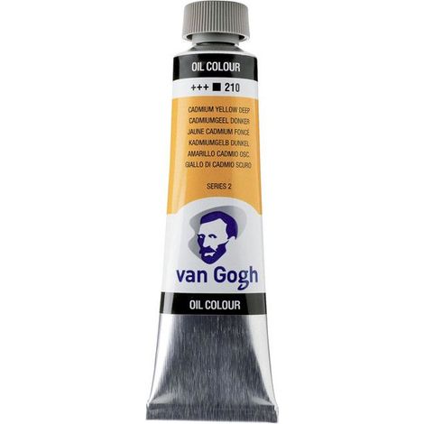 Peinture à l'huile - Jaune de Cadmium Foncé - 210 - A l'huile de carthame - Van Gogh - 40ml