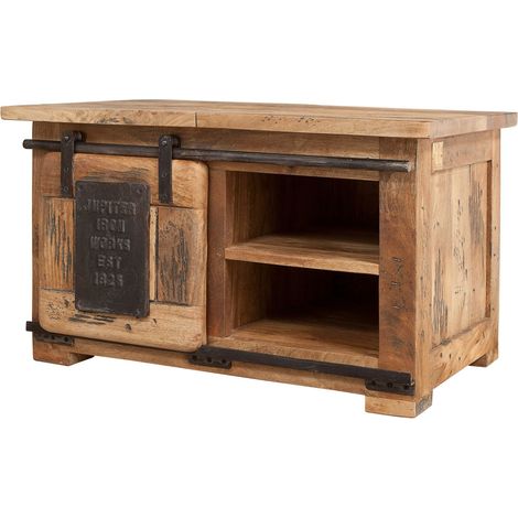 Truhe Mango 76x51x46 natur lackiert RAILWAY 134