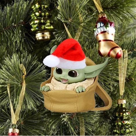 Julgran aby Yoda Dekor Hängsmycke Fest Hem Cadeau de Noël (1/2)