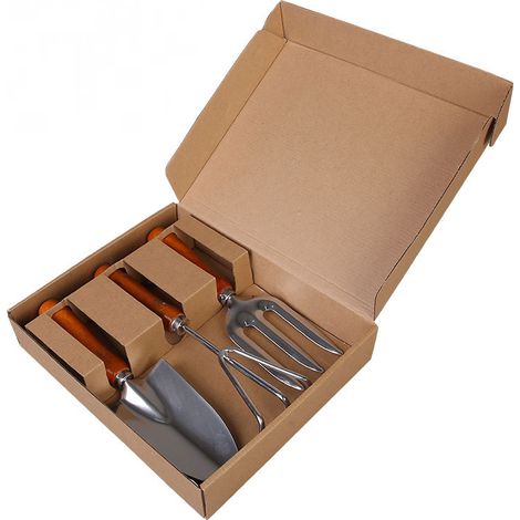 Ensemble d'outils de jardinage, 3 pièces en acier inoxydable, un cadeau idéal pour les passionnés de jardinage. (1/5)