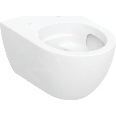 Geberit – Cuvette pour WC suspendu à fond creux – Technologie TurboFlush – Chasse d'eau sans rebord – Blanc