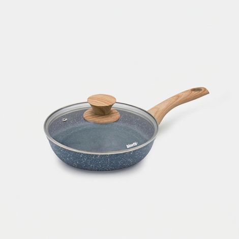 Pfanne 20 cm antihaftbeschichtet Steinoptik mit Deckel Pierre Gourmet (1/5)