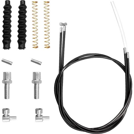 Lot de 14 pièces de rechange pour déambulateur avec câble de frein, pièces de câble de frein pour déambulateurs, pièces de déambulateur avec câble frein de 45 pouces, kit de câbles de frein général