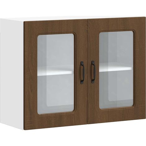 Maison Exclusive - Armario pared cocina puerta de cristal Kalmar