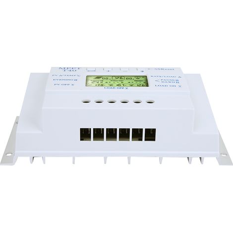 Régulateur de charge solaire MPPT 12V/24V automatique 40A avec écran LCD pour système d'éclairage public (1/5)