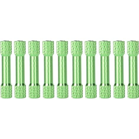 Entretoise Filetée M3x30mm - Alliage D'aluminium Anodisé Vert - Pour Drone Et Hélicoptère - Lot De 10 Pièces (1/5)