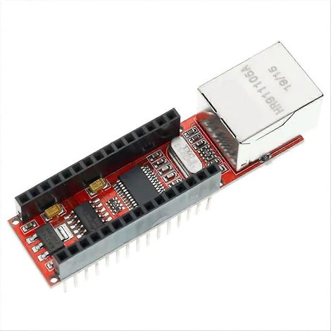 ENC28J60 V1.0 Ethernet-Erweiterungskarte für RJ45 Nano 3.0 kompatibles Netzwerkmodul (1/5)