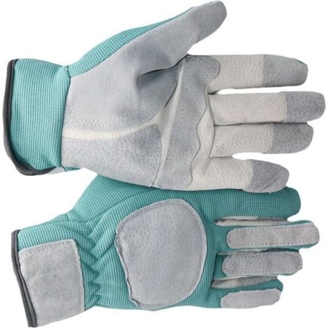 Gants de travail souples avec protection solaire et tissu renforcé, adaptés au jardinage, au désherbage, au creusement, à la plantation et à la protection contre les perforations. (1/5)
