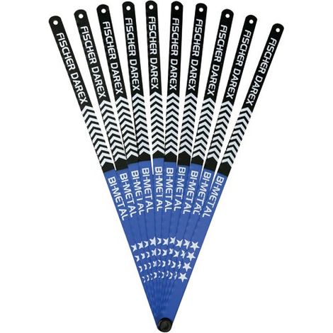 FISCHER DAREX - Lames de scie métaux bimétal 300 mm x 10