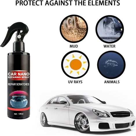 Spray de cire hydrophobe nano pour peinture automobile (120 ml) - Film de protection cristalline