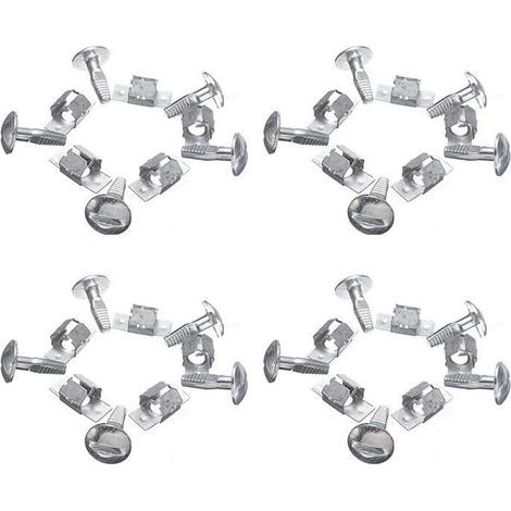 Lot de 20 vis de fixation pour capot de moteur - Clips métalliques pour dessous de plateau - Peugeot Citroën 206 207 406 407 806 807-Ywey