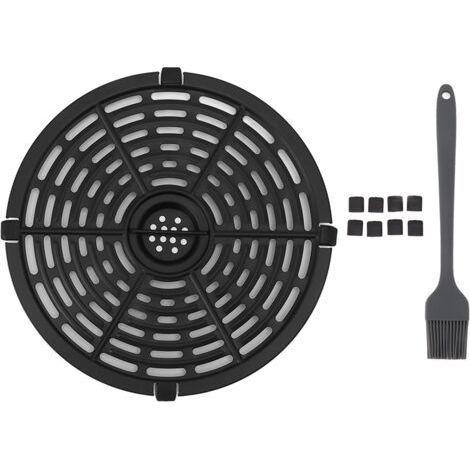 QORVA-Plateau de remplacement pour friteuse avec manchon de brosse en Silicone, plaque ronde antiadhésive pour cuisine et Restaurant 20cm/7,9 pouces (1/5)
