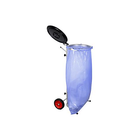 Soporte para bolsas ROLLI  rodante  capacidad 70 - 120 l  con