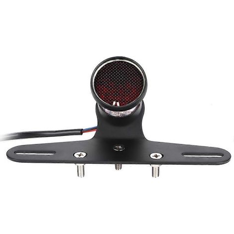 LED-Motorradrücklicht im Vintage-Stil, universell einsetzbar mit Kennzeichenhalterung