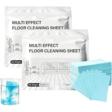 Nettoyant Sol,200pcs Nettoyant Sol,2026 Cleaning Tablets,Dissolvable Floor Cleaning Tablets,Multi-Usages Pour Nettoyage Des Sol,Lingettes Nettoyantes (1/4)