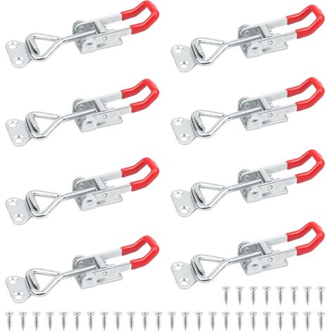 Sollbry Stück Metall-Kippriegel GH-4001 Klemmriegel Haubenverschlusshebel Riegel Haltekapazität 100 kg 220 lbs Zimmermanns-Kippspanner verstellbar für Schranktür (1/5)