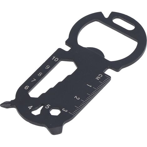 Multitool-Karte, Flaschenöffner aus Edelstahl, Schraubendreher, Messer, Schraubenschlüssel, Lineal für Outdoor-Aktivitäten (1/5)