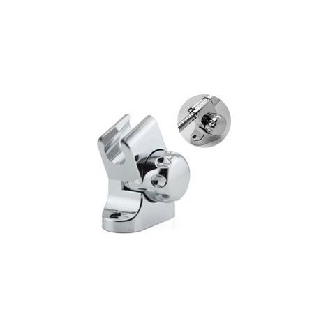 Support de pommeau de douche - angle d'inclinaison réglable Support mural pivotant pour pommeau de douche Support mural pour douchette (argenté) (1/5)