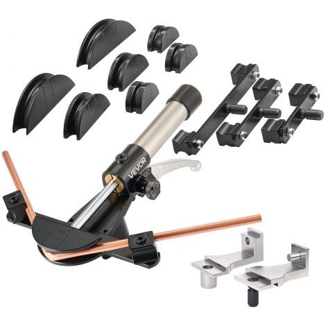 Hydraulisches Rohrbiegegerät, 6-22 mm, Vorwärts-/Rückwärtsbiegewerkzeug-Set für HLK-Anlagen, mit 7 Aluminiumlegierungs-Biegebacken, für HLK-Klimaanlagen, Kältetechnik & Autoreparaturen (1/5)