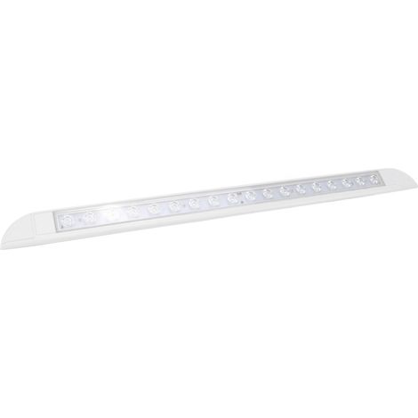 Barre lumineuse intérieure LED avec interrupteur tactile 12 V 6 W 6000 K 1000 lm, bande lumineuse universelle pour camping-cars, caravanes et remorques, blanche (1/5)