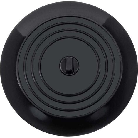 Verdickter und verbreiterter 15 cm schwarzer Silikon-Geruchsverschlussstopfen für Spülbecken und Bodenabläufe, geeignet für Küchen, Badezimmer und Waschküchen