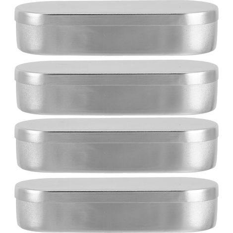4 Pièces Boîte à Outils Portable en Aluminium 10ml Résistante la Déformation avec Plateau à Instruments Argenté et Couvercle pour Environnement de Recherche (1/5)