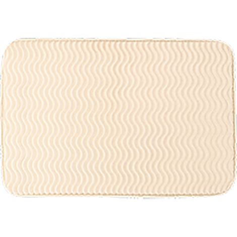 Tappeto in poliestere effetto onda 40x60 cm - naturale - Tendance