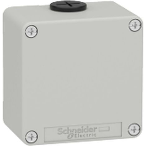 Boite métal vide grise - M20 x2 - non percée - 80x80x51,5 mm - UL cULus - XAPD11