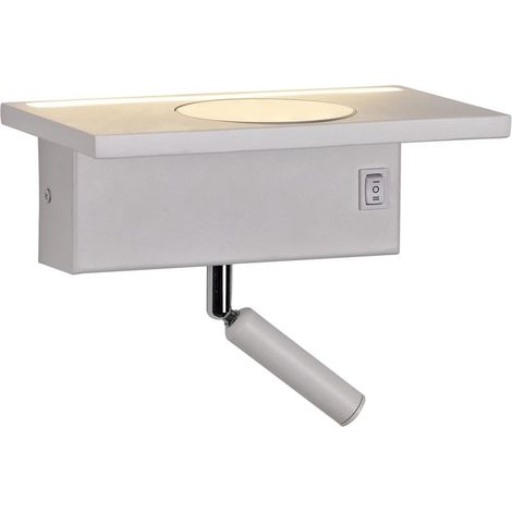 Aplique LED "Rob" con puerto USB y cargador wireless (8W 3000K 532lm) – Blanco mate (1/3)