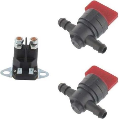 Relais De Démarreur - Pièce De Remplacement Adaptable Pour Modèles Tondeuse Castelgarden & 6033 Robinet à essence adaptable pour Briggs & Stratton (1/4)