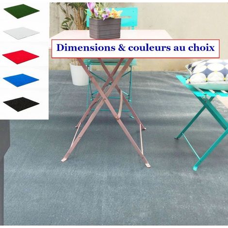 Tapis spécial Salon de Jardin/Tapis extérieur et intérieur/Tapis pour Terrasses et Balcons/Dimensions et Coloris au Choix - Gris clair - 1x2m. (1/5)