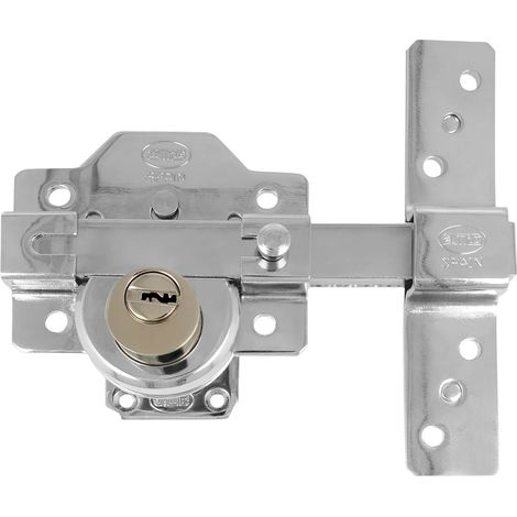 AMIG Verrou haute sécurité 4PLUS 90 x 154 mm Acier Chromé brillant (1/5)