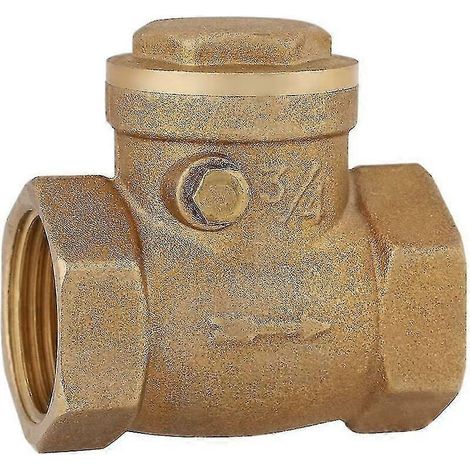 Robinet de réservoir de collecte d'eau 1 pièce clapet anti-retour, clapet anti-retour pivotant dn20 3/4 femelle laiton clapet anti-retour unidirectionnel à trois voies [MI] (1/5)