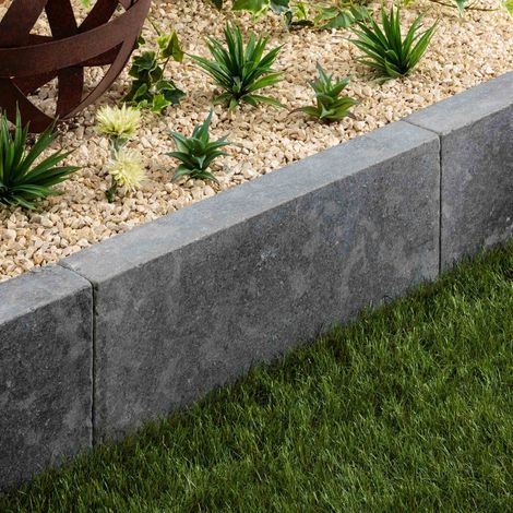 Bordure de jardin Pierre d'Egypte Grise 60x30x8 cm (à l'unité) - RO'MA NATURE