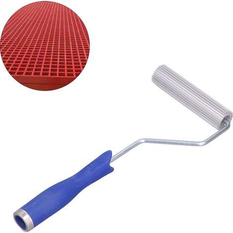 Rouleau à bulles en alliage d'aluminium et fibre de verre 30x125mm - Outil de laminage durable (1/5)