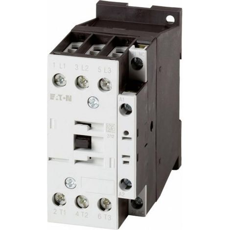 Eaton DILM25-01 RDC24 contactor negro y blanco