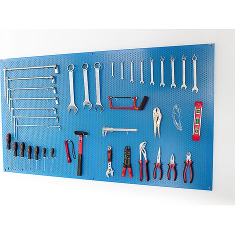 PANNELLO DA MURO PER BANCO DA LAVORO BLU RAL 5012 1,5 mt. SOGI Art. X2-1315B (1/5)