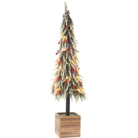 Sapin de Noël Déco à LED "Bruno" 95cm Vert (1/5)
