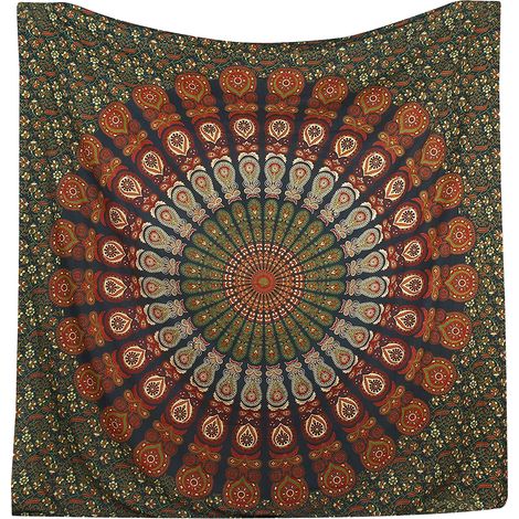 Mandala wall Hanging floral gold bedding tapestry printed hanging cloth