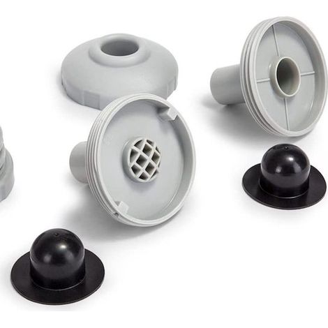 Boquilla de entrada de repuesto para piscina,Ø 32 mm,Apta para piscinas elevadas Intex,2 filtros 25022E + 1 conjunto 12634 + 3 tapones cortos (1/3)