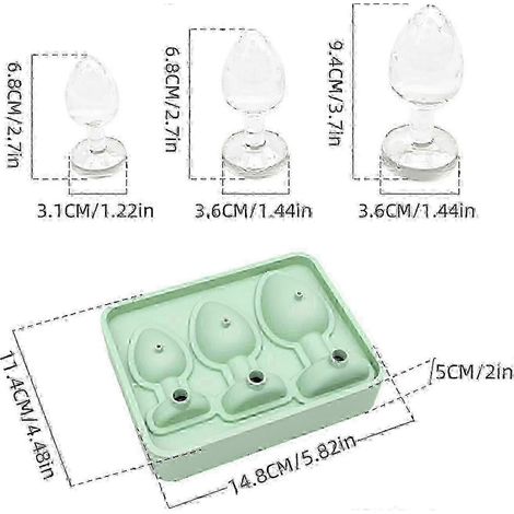 Moule en silicone forme fesses pour glaçons, gâteaux et chocolats - HK25,Beige (1/3)