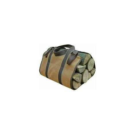 Sac à bûches en toile cirée, 36 x 16 cm, grande capacité – (1/3)