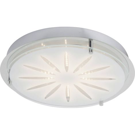 BRILLIANT Lampe Cathleen LED Wand- und Deckenleuchte 33cm chrom 1x 15W LED integriert (SMD), (1565lm, 3000K) Funktionale Deckenleuchte, 33cm Durchmesser (1/4)