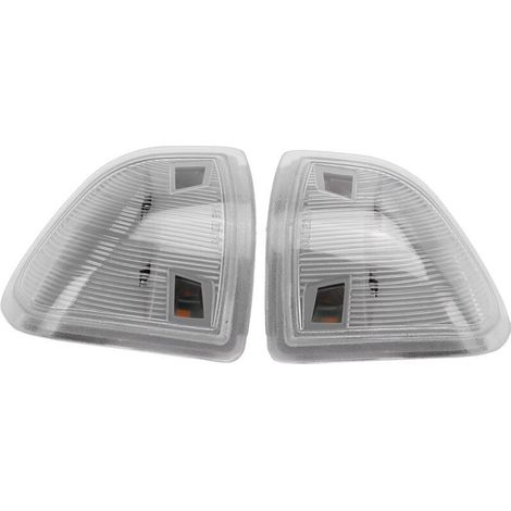 intermitentes LED para espejos retrovisores izquierdo y derecho 68302828AA 68302829AA, repuesto para Dodge Ram 1500 (2011-2017), blanco transparente, de (1/4)