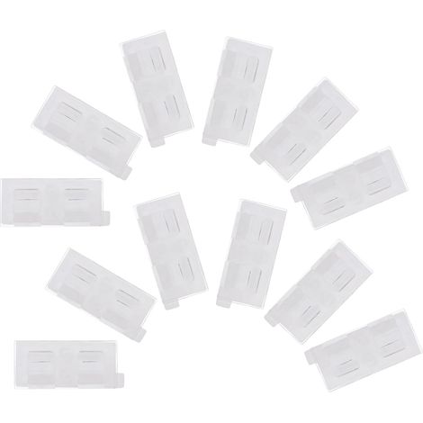 20pièces Clips de Câble Transparents pour Guirlandes Lumineuses Clips Muraux pour Câbles sous Bureau Crochets pour Suspensions Lumineuses (1/5)