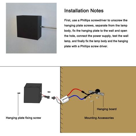 AC 85-265V 6W Cube LED wall wall-mounted light modern COB lamp mounted fixtures for hallway stairs bedside hallway porch (1/5)